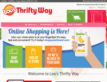Tablet Screenshot of lousthriftyway.com